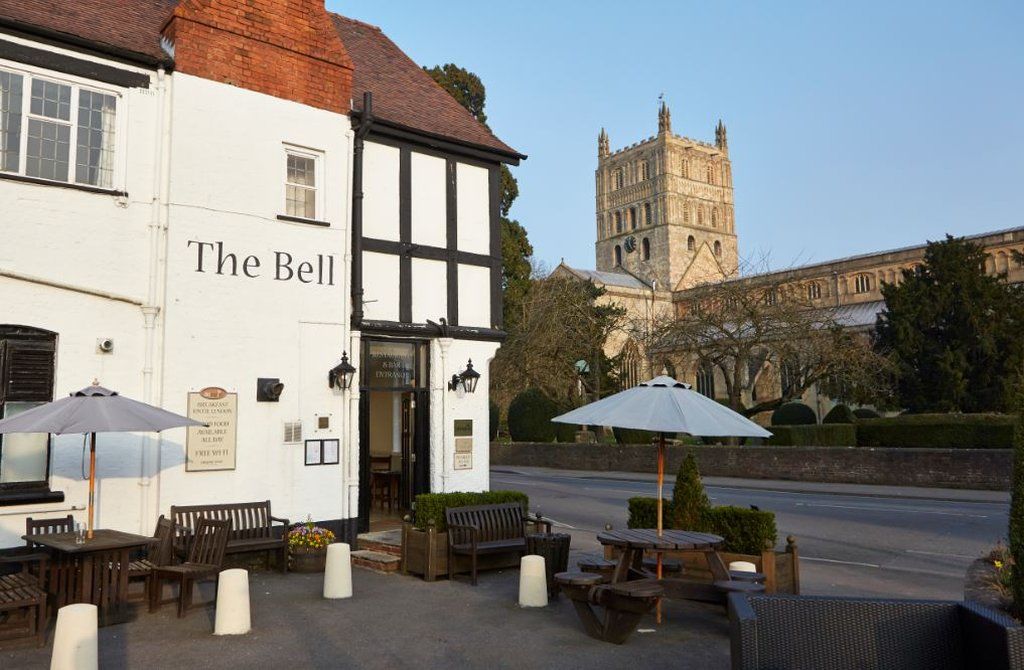 Bell Hotel By Greene King Inns Tewkesbury Bagian luar foto